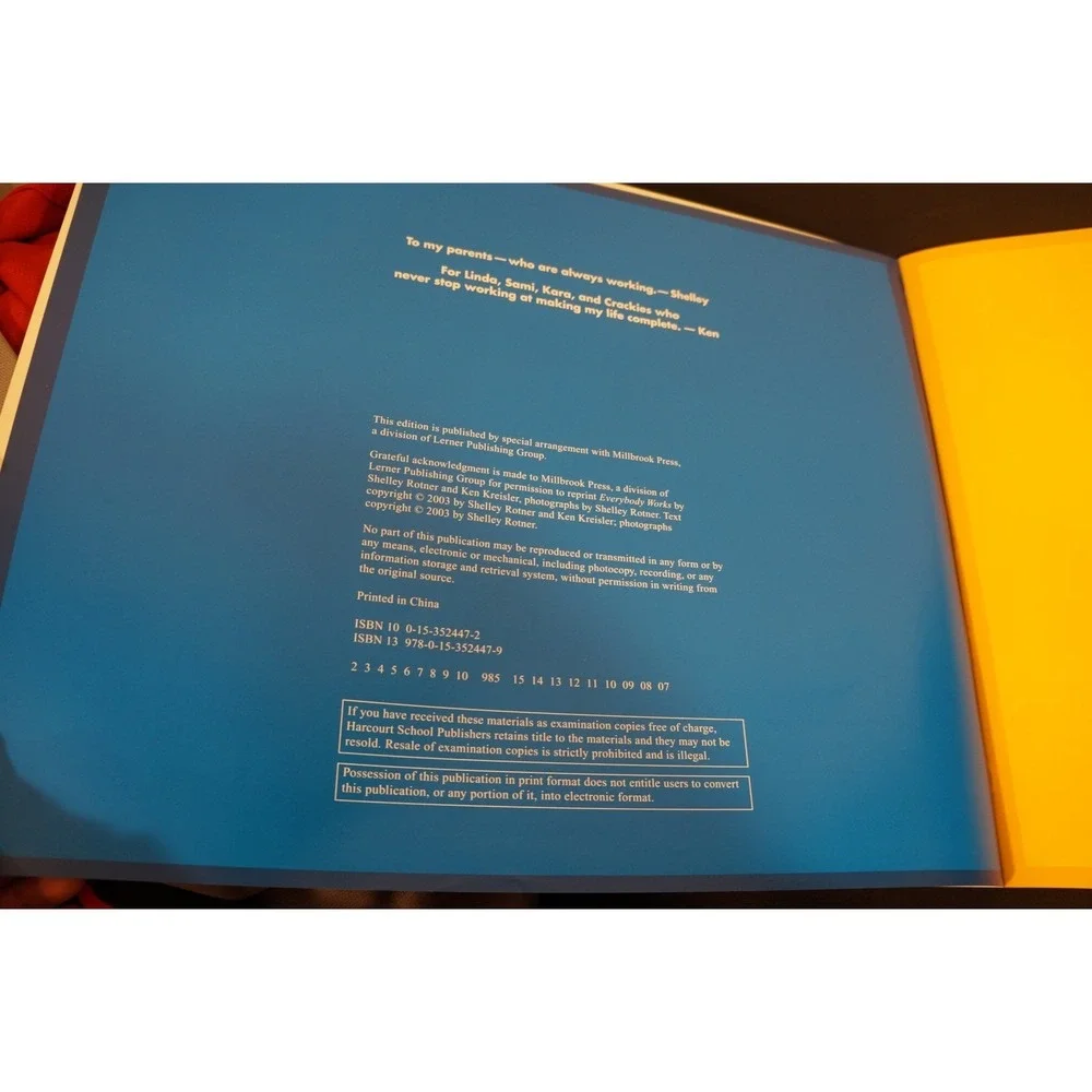Everybody Works Book Firefighter Photography Big teacher Book